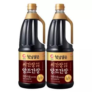 청정원 씨간장 숙성 양조간장 골드 1.7L 2개