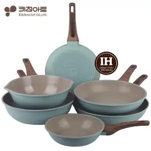 키친아트IH 와이즈 후라이팬 인덕션겸용 넌스틱코팅 궁중팬 프라이팬 볶음웍 딥팬 독일SGS인증