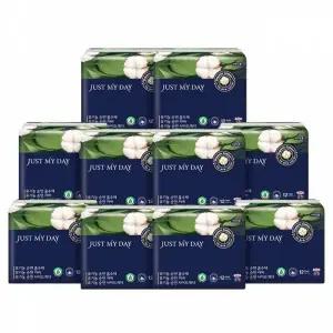 저스트마이데이 생리대 대형 소형 중형 유기농 순면 12팩