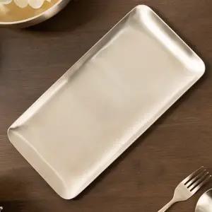 놋결 방짜유기 놋그릇 직사각접시 (생선)