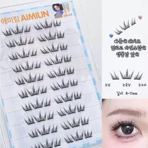 애미림 Aimilim 붙이는 가닥 노글루 속눈썹 블랙