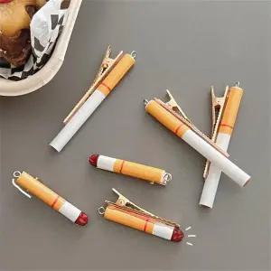 [셀러허브]담배머리핀 특이한머리핀 앞머리집게핀 웃긴 생일 여행 운동회 (S23616599)