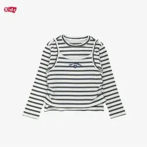 [롯데백화점]뉴발란스 NBSC_골지 레이어드 셔링 티셔츠 NK9BG1701G