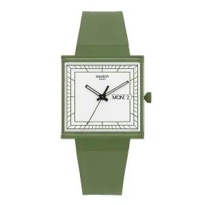 [스와치] SO34G700 BIOCERAMIC WHAT IF GREEN 여성 우레탄시계