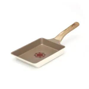 비자트 인덕션 계란말이팬 소 열센서 사각 에그롤 후라이팬