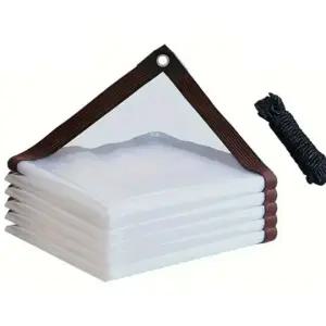 우레탄창 캠핑 하우스 방풍비닐 두꺼운 대형 창문 막 투명 방수천