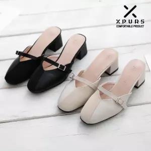 [엑스퍼스] 여성 콤비 스트랩 뮬 슬링백-알도라인