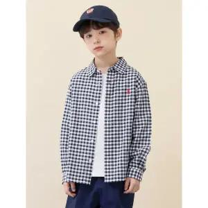[BEANPOLE KIDS] 스몰 깅엄 체크 셔츠  네이비 (BI6164U06R)