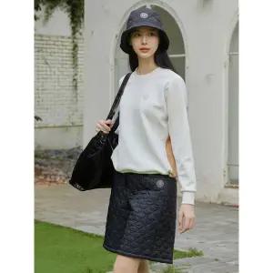 [아웃도어스/헤일리]헤일리골프 여성 뒷 판 컬러 배색 맨투맨 긴팔 스웨트 셔츠 HFBKT1117