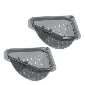 라임리빙 자석고정 싱크대 음식물 쓰레기 거름 물빠짐 바구니, 그레이, 2개