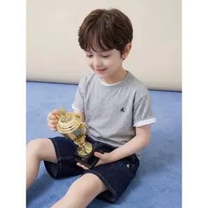 [BEANPOLE KIDS] [Essential] 수피마 베이직 반소매 티셔츠 - 그레이 (BI6242UE13)