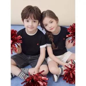 [BEANPOLE KIDS] [Essential] 수피마 베이직 반소매 티셔츠 - 블랙 (BI6242UE15)