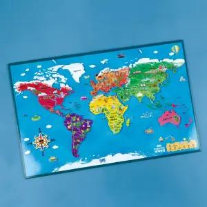 양면 세계지도 나라 지구인공부 자석퍼즐 유아발달 유치원 EQ 집중력