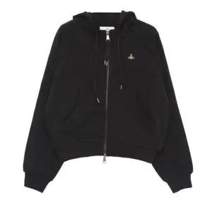 [비비안웨스트우드] 크롭 레글런 집업 후드티 148200161