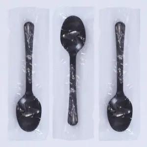 테이크아웃용 스푼 X 1500개 블랙 개별포장 일회용품