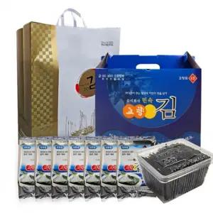 국내산 민속김 민속 도시락김 고향김 5호 15gX8봉 선물세트 조미김