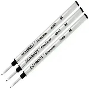 국내발송-슈미트 Schmidt 파인라이너 6040 1.0mm 파이버 리필 심 블랙 미세 스프링 장착