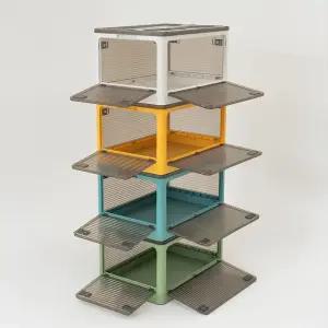 플라스틱 리빙박스 폴딩 팬트리 수납정리함 K 116L