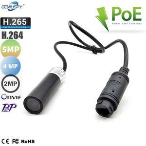 POE 48V NO 12V 불릿 비디오 카메라 IP 2MP 1080P 네트워크 5MP 광각 시이지 감시 미니 4MP