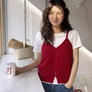 [메이블루]펀칭 니트 뷔스티에