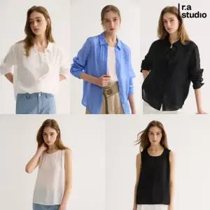 라스튜디오 26SS 여성 시어셔츠 3종+슬리브리스 2종