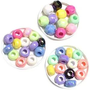 All 구멍큰비즈 오로라 큰구멍비즈 한팩 15알, 모양선택