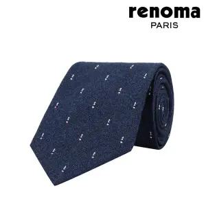 레노마 올오버 큐빅 네이비 남성 수동넥타이 VZRTV0001NY
