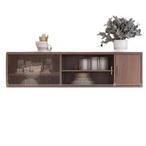 원목 그릇장 미니 모루 유리 찬장 수납장 상부장