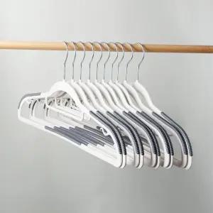 어깨뿔 방지 옷걸이 라운드 슬림 틈새 논슬립 니트