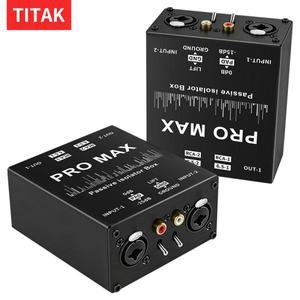 1Pcs 4 in-1 다기능 채널 6.5 XLR 믹서 전류 사운드 노이즈 마이크 공통 접지 필터 오디오 아이솔레이터