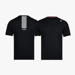 [롯데백화점]스파이더 남성 트레이닝 라드패드 포인트 반팔 티셔츠 SOKMCNRS201MBLK