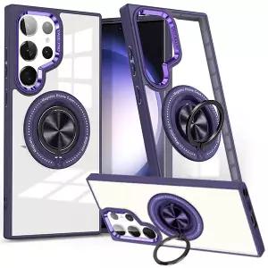 갤럭시S26 S26플러스 S26울트라 맥세이프 핑거링 변색없는 투명 슬림 하드 범퍼 핸드폰 케이스