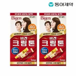 동아제약 비겐크림톤 오래가는 염색약 40g x 2개입 / 셀프 새치염색약 흰머리 (컬러선택)