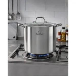 페르쉐프 스테인리스 곰솥 32cm 18L 대용량 인덕션 육수냄비 업소용 곰솥