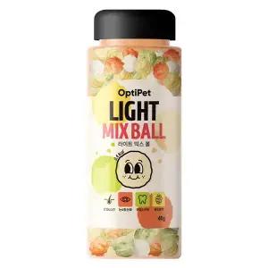 [유통기한 임박] 옵티펫 라이트믹스볼 저칼로리 종합 영양간식 40g, 1개