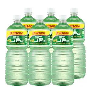 [내일도착] 불스원 RainOK 에탄올 그린워셔, 6개