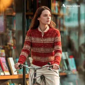 [아쿠아스큐텀] 26SS 헤리티지 니트가디건1종