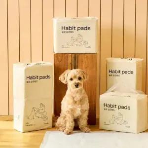 놀로 강아지 두꺼운 배변패드 초강력 흡수력 습관패드 무향 표준형 3개 150매