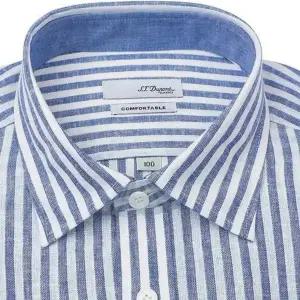 [대구백화점] [듀퐁셔츠]린넨 혼방 소재를 사용한 슬림핏 셔츠(SE6SM22LS758SNY)