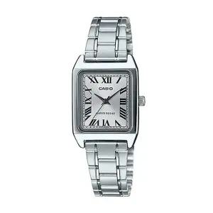 카시오 LTP-V007D-7B 여성 스퀘어 아날로그 메탈 손목 시계
