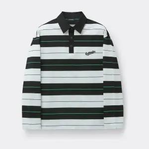 [롯데백화점]커스텀멜로우 블랙 스트라이프드 폴로 CWTAS26215BKX