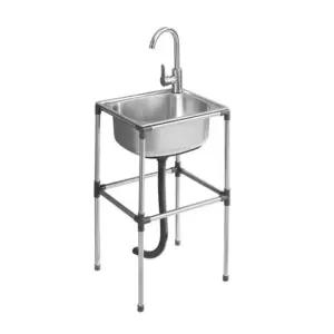 세면대 37×31cm 간이 세면기 싱크대 카페 이동식 탕비실높이60cm A