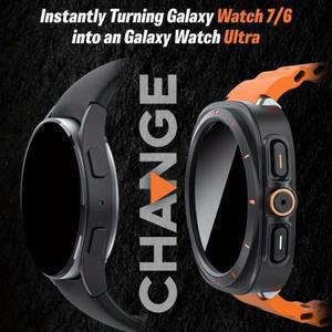 삼성 갤럭시 워치 7/6(40Mm/44Mm)용 액세서리 세트  - 울트라룩 보호 케이스 HD 강화 유리 통기성 스트랩