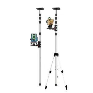 레벨기 거치대 3m 수평 고정봉 최상위 3.3m 미세조절 수직 막대 강화 받침대