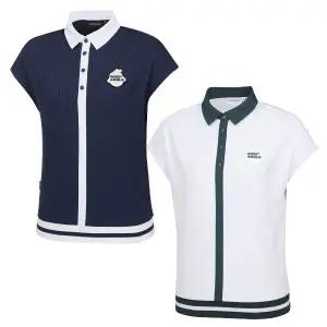 [와이드앵글](하남점)(WWM24254) 여성 페이크 가디건 슬리브리스