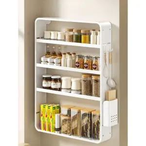 무타공 벽걸이 선반 주방 욕실 인테리어 수납 화이트 70 50