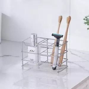 304스텐 칫솔 꽂이 양치 도구 거치대 걸이 면도기 보관함 치약 전동 보관 정리대 받침대 치솔 화장실
