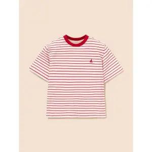 [BEANPOLE KIDS] 멀티 스트라이프 반소매 티셔츠  레드 (BI6342U106)