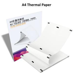 프린팅 A4 감열지 휴대용 프린터 사무실/물류/가정 라벨 용품용 속건성 투명 얼룩 방지 롤