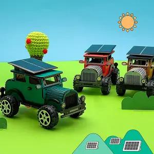 [문구티쳐] 토단(TD) 우드 태양열 클래식 자동차 만들기 1인세트 DIY 태양광자동차만들기 키트